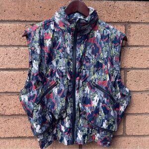 FP Movement Outdoor Vest SZ XS Nylon Off The Grid Supernova Printed W/Hood